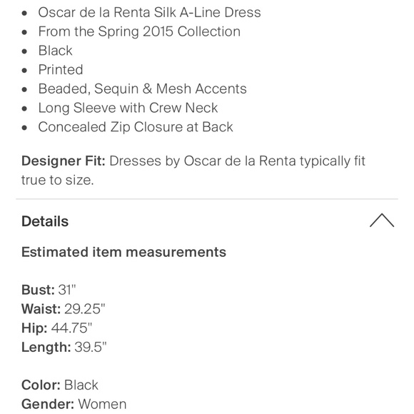 Oscar de la Renta collection runway dress - Picture 4 of 4